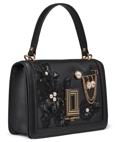 Karl Lagerfeld Simone Front Flap Mini Crossbody Bag In Multi