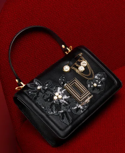 Karl Lagerfeld Simone Front Flap Mini Crossbody Bag In Multi