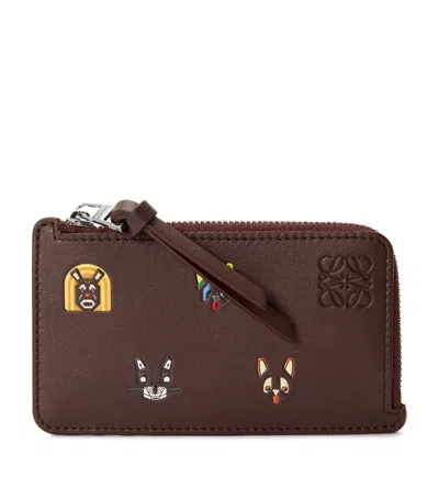 Loewe X Louis Wain Cats Zip-around Wallet In Brown