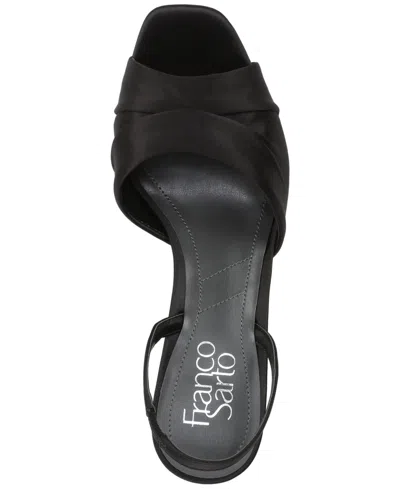 Franco Sarto Women's Gogia Square Toe Slingback Sandals In Black