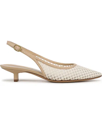 Franco Sarto Women's Pura Pointed Toe Slingback Pumps In Gold
