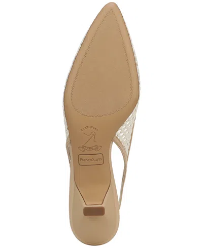Franco Sarto Women's Pura Pointed Toe Slingback Pumps In Gold