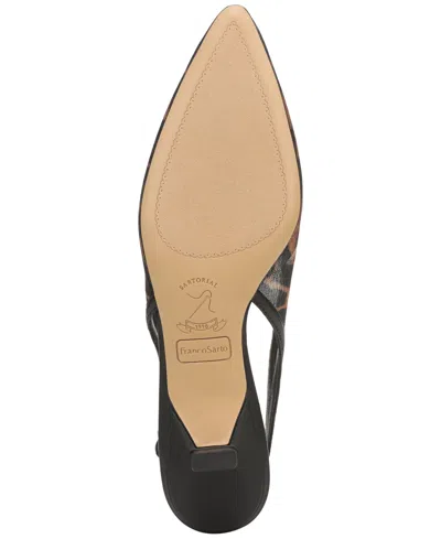 Franco Sarto Pura Slingback Pointed Toe Kitten Heel Pump In Animal Print