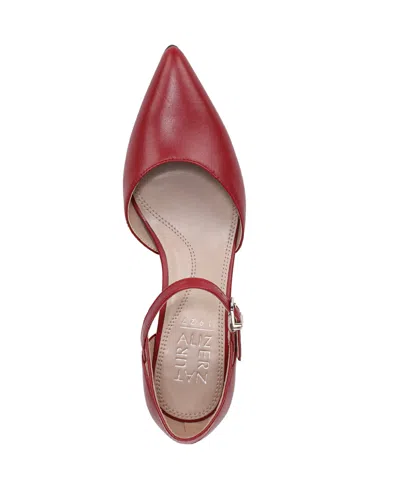 Naturalizer Women's Maddox Block Heel Ankle Strap Pumps In Red