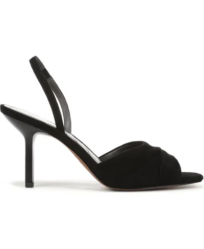 Franco Sarto Women's Gogia Square Toe Slingback Sandals In Black