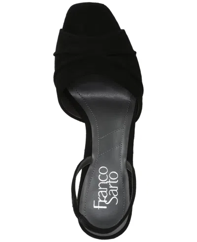 Franco Sarto Women's Gogia Square Toe Slingback Sandals In Black