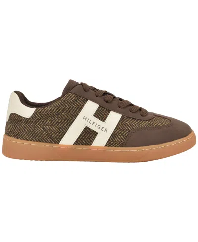 Tommy Hilfiger Women's Maisie Low Profile Lace-up Sneakers In Brown