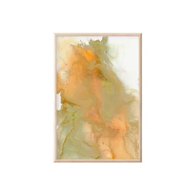 Art By Affie Orange / Yellow / Brown Ember - Large Vertical Fine Art Print In Gray
