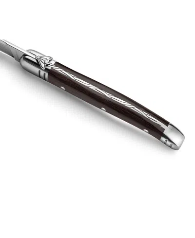 Laguiole Heritage Stainless Steel 6-pc. Premium Steak Knife Set In Brown