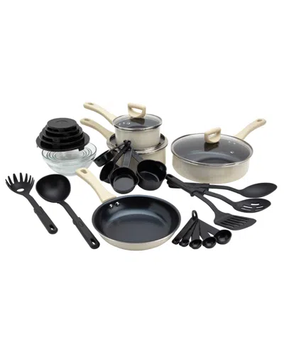 Basic Essentials Non-stick Aluminum 31-pc. Cookware Set In Neutral