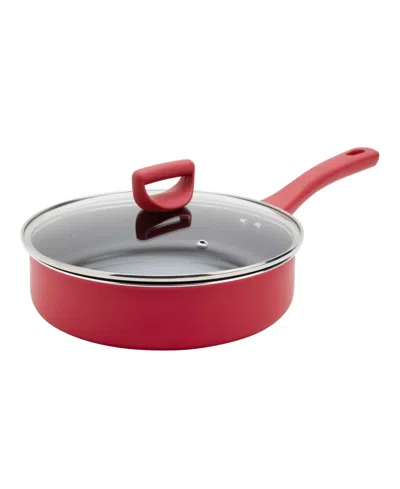 Basic Essentials Non-stick Aluminum 31-pc. Cookware Set In Red