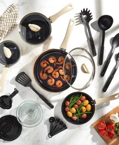 Basic Essentials Non-stick Aluminum 31-pc. Cookware Set In Neutral