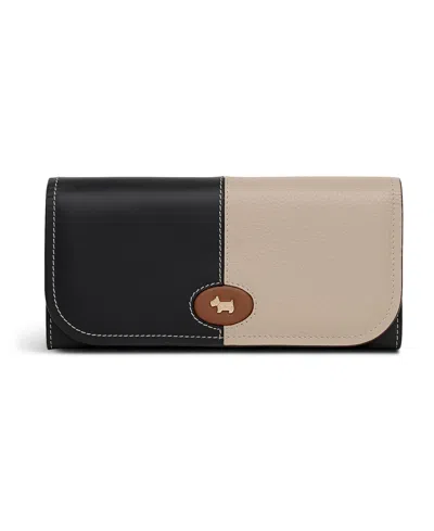 Radley London Maldon Mews Colour Block Flap Over Wallet In Black