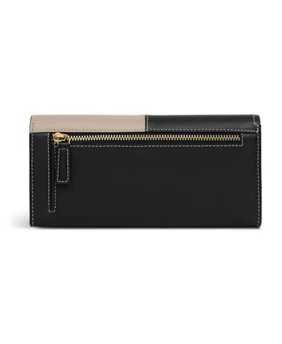 Radley London Maldon Mews Colour Block Flap Over Wallet In Black