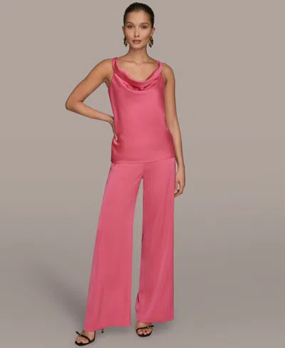 Donna Karan Women's Sleeveless Twisted-strap Camisole Top In Pink