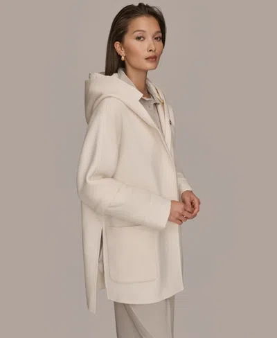 Donna Karan Weekend Women's Puffer Sleeve Cape Coat In White