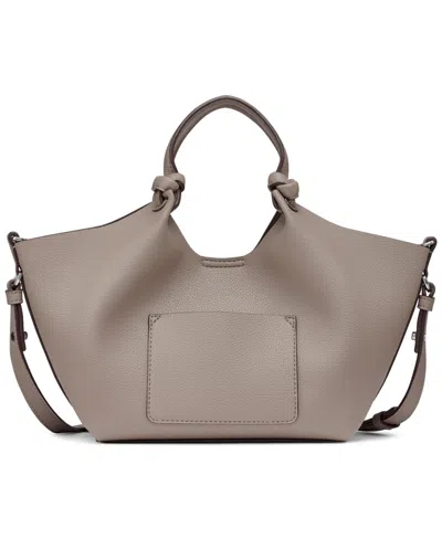 Dkny Paula Medium Magnetic Snap Tote Bag In Brown