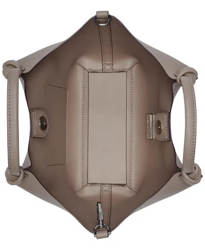 Dkny Paula Medium Magnetic Snap Tote Bag In Brown