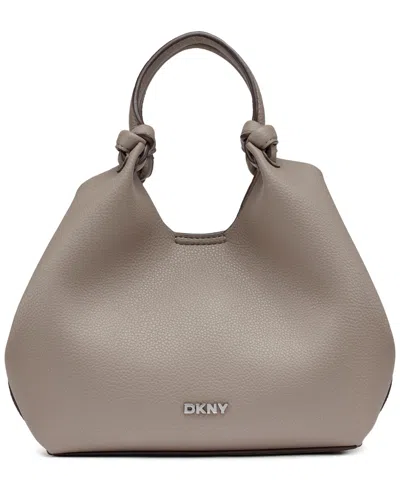 Dkny Paula Medium Magnetic Snap Tote Bag In Brown