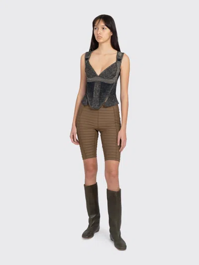 Nike V-neck Lace-up Top In Black