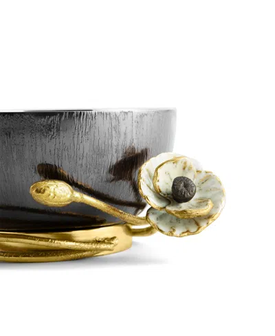 Michael Aram Anemone Nut Dish In Gray