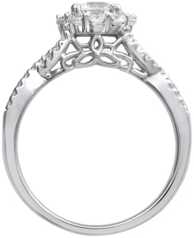 Macy's Diamond Ring (1 Ct. T.w.) In 14k White Gold In Silver