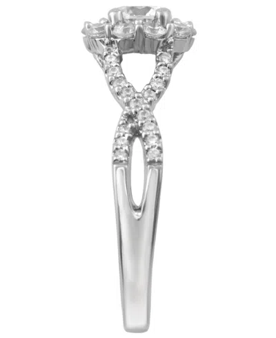 Macy's Diamond Ring (1 Ct. T.w.) In 14k White Gold In Silver
