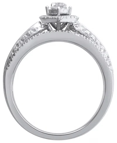 Macy's Diamond Ring (1 Ct. T.w.) In 14k White Gold In Metallic