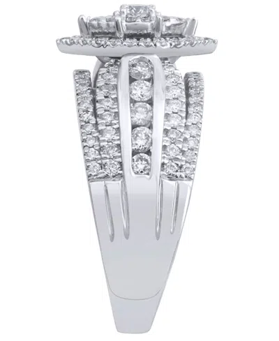 Macy's Diamond Ring (1 Ct. T.w.) In 14k White Gold In Metallic