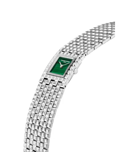Frederique Constant Women's Manchette Silver-tone Stainless Steel Bracelet Watch, 25.7mm In Silver