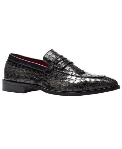 Carlos By Carlos Santana Men's Nocturne Penny Loafers In Black