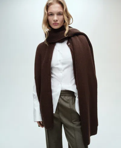 Mango Women's Elastic Waist Flared Pants In Green