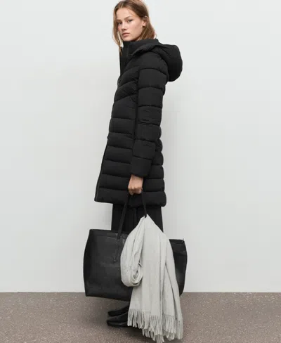 Mango Anorak Black In Black