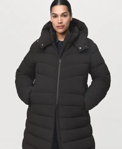 Mango Anorak Black In Black