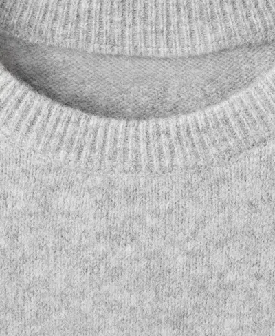 Mango Women's Short-sleeved Knitted Sweater In Gray