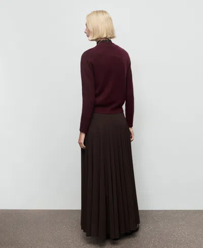 Mango Women's Medium-knit Sweater In Burgundy