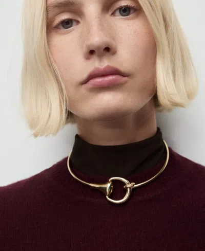 Mango Women's Medium-knit Sweater In Burgundy