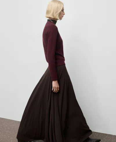 Mango Women's Medium-knit Sweater In Burgundy