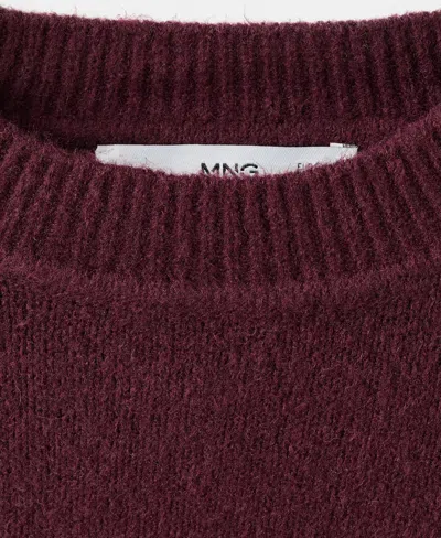Mango Women's Medium-knit Sweater In Burgundy