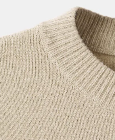 Mango Women's Knit Striped Sweater In Gray