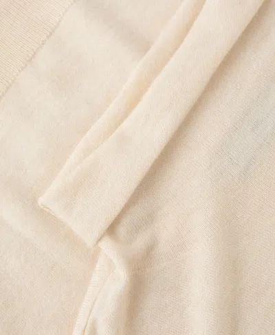 Mango Cable-knit Turtleneck Sweater Pastel Yellow In Neutral