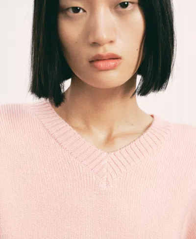 Mango Women's V-neck Knit Sweater In Pink