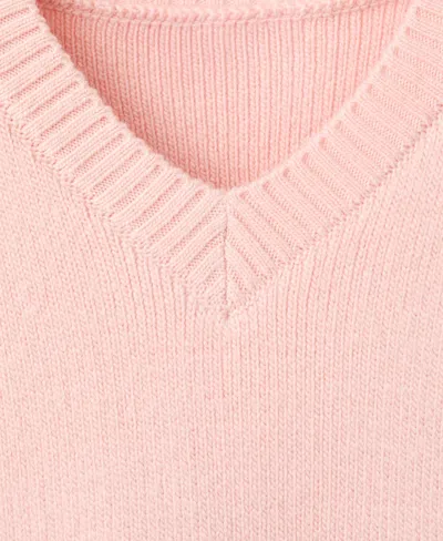 Mango Women's V-neck Knit Sweater In Pink
