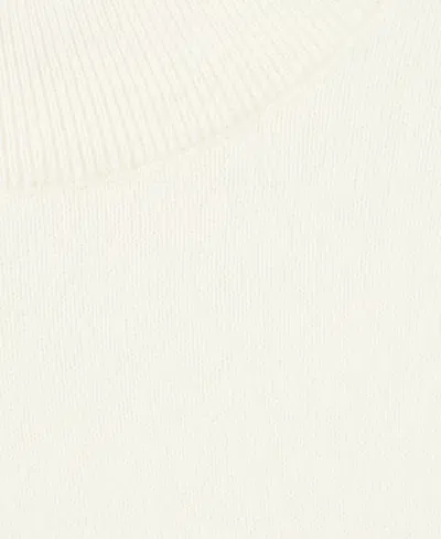 Mango Women's 100% Cashmere Perkins Neck Sweater In White