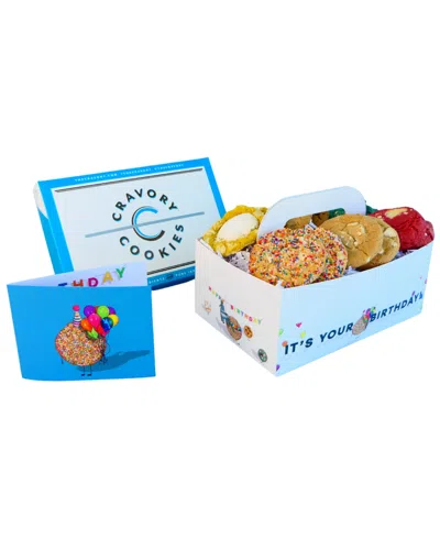 The Cravory Happy Birthday Box Best Sellers Cookies Gift Box, 12 Cookies In Multi