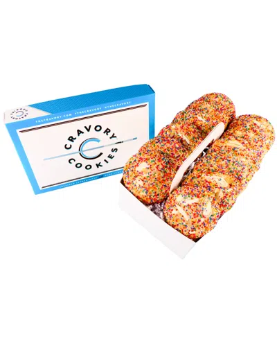 The Cravory Birthday Cake Cookies Gift Box, 12 Cookies In Multi
