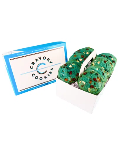 The Cravory Cookie Monster Cookies Gift Box, 12 Cookies In Green