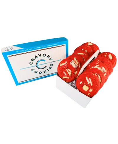 The Cravory Red Velvet Cookies Gift Box, 12 Cookies In Red
