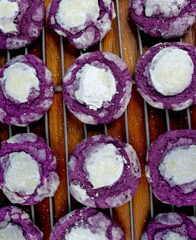 The Cravory Ube Cookies Gift Box, 12 Cookies In Transparent