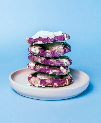 The Cravory Ube Cookies Gift Box, 12 Cookies In Transparent